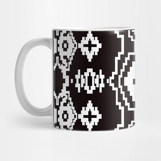 Black and white geometric abstract design by ilhnklv